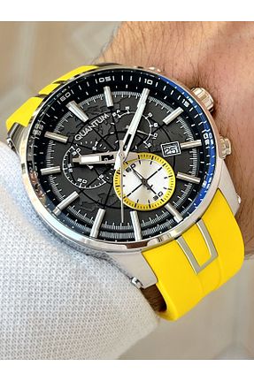 ساعت مچی زرد مردانه 41-45 میلی متر Quantum - کد 789165732