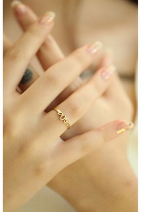 انگشتر طلا طلائی زنانه 14 عیار Kuyumcum - کد 789305233