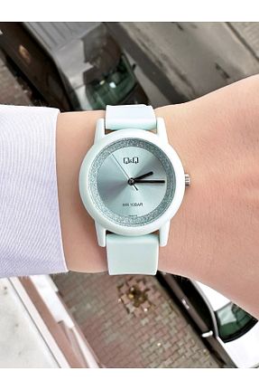 ساعت مچی فیروزه ای زنانه 31-34 میلی متر Q&Q - کد 786459519