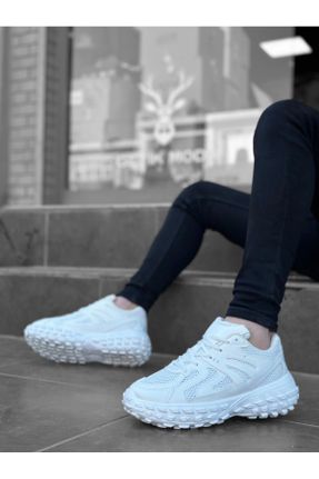 کفش کژوال سفید مردانه پاشنه کوتاه ( 4 - 1 cm ) پاشنه ساده کد 789127550