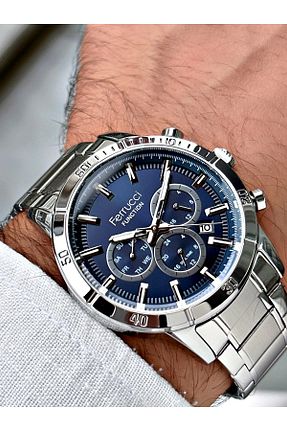 ساعت مچی طوسی مردانه 41-46 میلی متر Ferrucci - کد 789203884