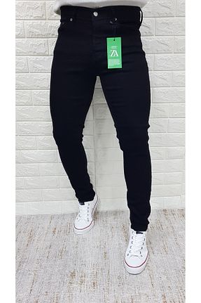 شلوار جین مشکی مردانه پاچه تنگ Ceza Denim - کد 789454483