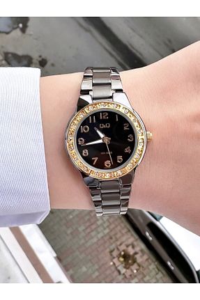 ساعت مچی مشکی زنانه 31-35 میلی متر Q&Q - کد 789453075