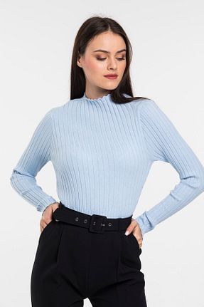 پلیور آبی زنانه ساده GAJA - کد 64965602