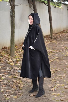 پانچو حجاب مشکی زنانه بافتنی Nowa Scarf - کد 789645504