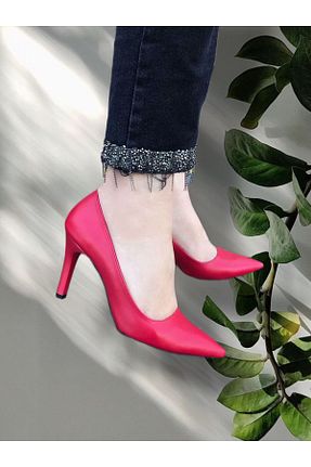 کفش پاشنه بلند کلاسیک قرمز زنانه چرم مصنوعی mnd shoes - کد 764572280