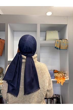 شال سرمه ای زنانه ابریشم FREZYA - کد 789661002