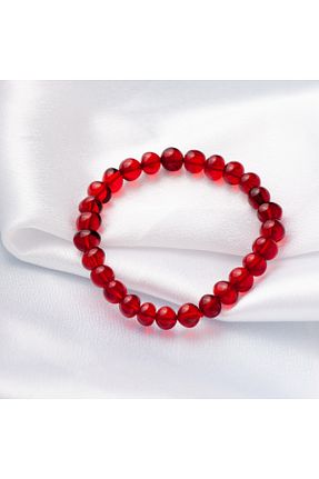دستبند جواهر قرمز زنانه سنگ طبیعی Amber by Mazukna - کد 741762244