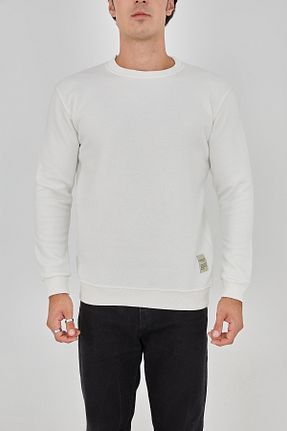 سوئیشرت سفید مردانه ساده Ally - کد 789744645