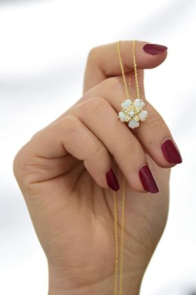 گردنبند نقره طلائی زنانه 925 عیار Sinsirella - کد 790038768