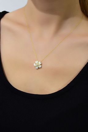 گردنبند نقره طلائی زنانه 925 عیار Sinsirella - کد 790038768