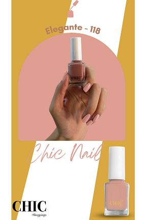 لاک ناخن صورتی Chic Nail - کد 355250688