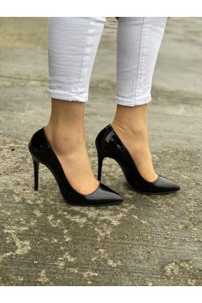 کفش پاشنه بلند کلاسیک مشکی زنانه چرم لاکی پاشنه نازک پاشنه متوسط ( 5 - 9 cm ) کد 99653205
