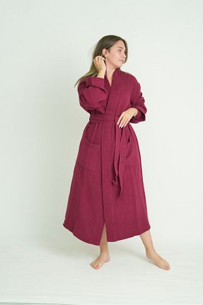 حوله پالتوئی زرشکی زنانه Müslin Natural - کد 771439938