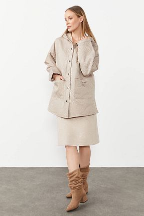 رویه بژ زنانه رگولار Butik Triko - کد 789628071