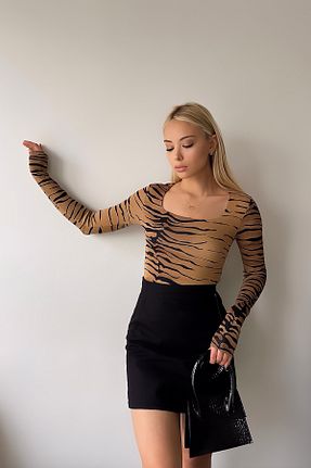 بلوز نارنجی زنانه ساده LACHT - کد 789644572