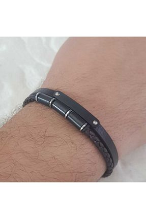 دستبند استیل (فولاد) مشکی مردانه استیل (فولاد) G-Sport POLO - کد 789742631