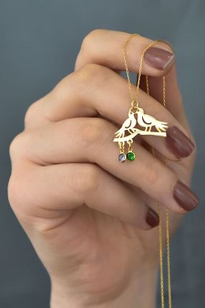 گردنبند نقره طلائی زنانه 925 عیار Sinsirella - کد 790040224