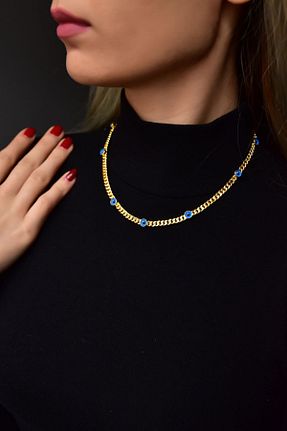 گردنبند نقره طلائی زنانه 925 عیار Sinsirella - کد 790040796