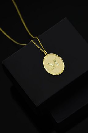 گردنبند نقره طلائی زنانه 925 عیار Sinsirella - کد 790043143