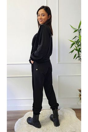 ست بالاتنه و پائین تنه مشکی زنانه بافتنی Ysatis - کد 789936893