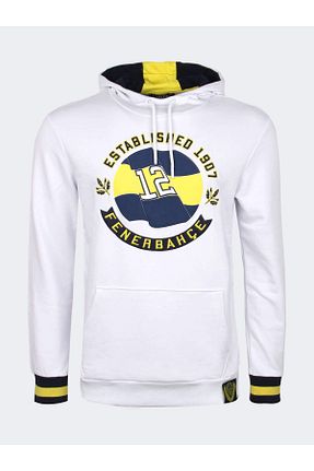سوئیشرت اسپرت سفید مردانه رگولار Fenerbahçe - کد 789959723