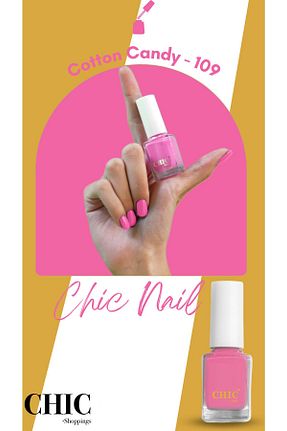 لاک ناخن صورتی Chic Nail - کد 355242521