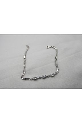 دستبند نقره سفید زنانه 925 عیار EZİLA SİLVER - کد 790078866