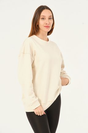 سوئیشرت بژ زنانه ساده Modayshee - کد 789987146