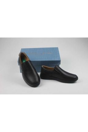 کفش کلاسیک مشکی مردانه چرم طبیعی پاشنه کوتاه ( 4 - 1 cm ) کد 789708138