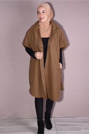 پانچو حجاب قهوه ای زنانه بافتنی Nowa Scarf - کد 789827921