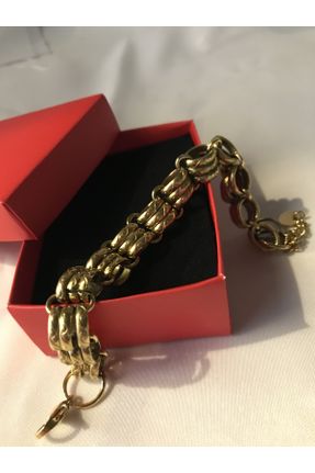 دستبند استیل طلائی زنانه استیل ضد زنگ کد 789631460