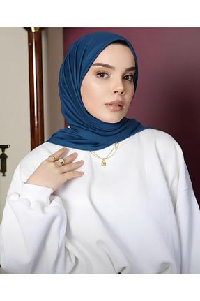 شال آبی زنانه ویسکون کد 789647845