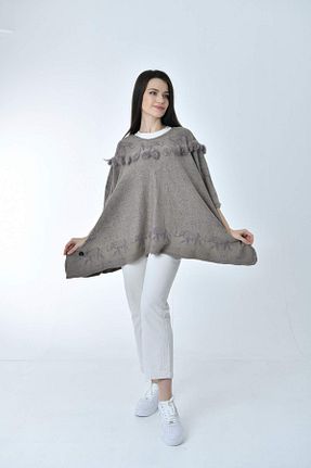 پانچو بژ زنانه Gezgin tekstil ve aksesuar - کد 789665413