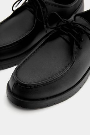 کفش لوفر مشکی مردانه پلی اورتان پاشنه کوتاه ( 4 - 1 cm ) کد 789740803