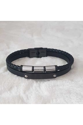 دستبند استیل (فولاد) مشکی مردانه استیل (فولاد) G-Sport POLO - کد 789742631