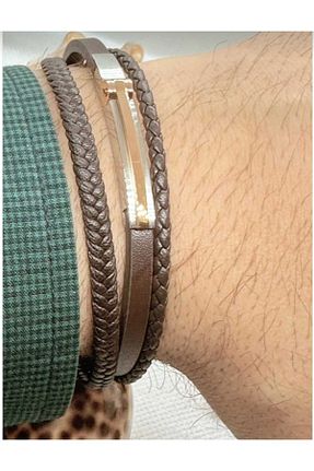 دستبند استیل (فولاد) قهوه ای مردانه استیل (فولاد) G-Sport POLO - کد 789740844