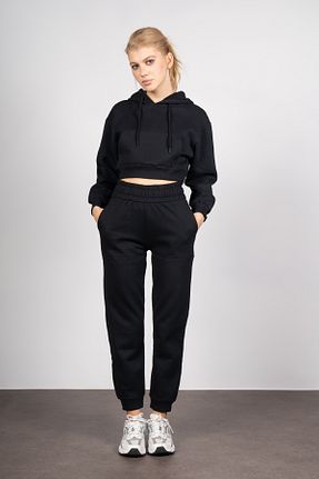 شلوار کرمگن مشکی زنانه Relaxed RAFINERY - کد 789748066