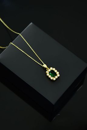 گردنبند نقره طلائی زنانه 925 عیار Sinsirella - کد 790037308