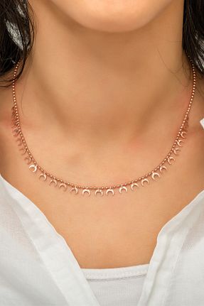 گردنبند نقره طلائی زنانه 925 عیار Sinsirella - کد 790040681