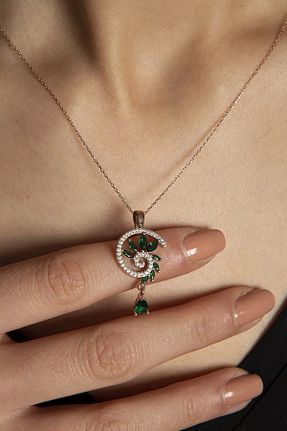 گردنبند نقره صورتی زنانه 925 عیار Sinsirella - کد 790037136