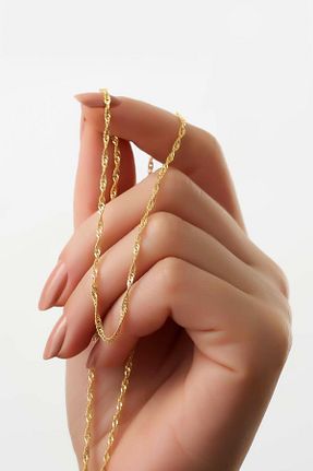گردنبند نقره طلائی زنانه 925 عیار Sinsirella - کد 790043216