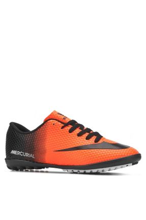 کفش فوتبال چمن مصنوعی نارنجی بچه گانه چرم مصنوعی کد 789918377