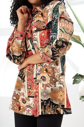 پیراهن حجاب طوسی زنانه سایز بزرگ MİA NOURA - کد 790023834