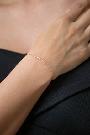 دستبند نقره طلائی زنانه 925 عیار Sinsirella - کد 790132834