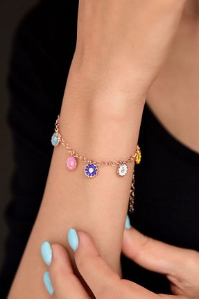 دستبند نقره رنگی زنانه 925 عیار Sinsirella - کد 790132869
