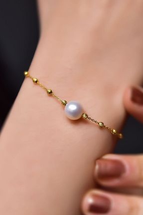 دستبند نقره طلائی زنانه 925 عیار Sinsirella - کد 790132937