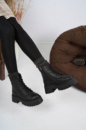 بوت / نیم بوت مشکی زنانه چرم خالص Osso - کد 456943614