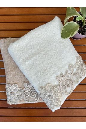 حوله بژ پنبه ای Çeyiz Bahçesi - کد 790220467