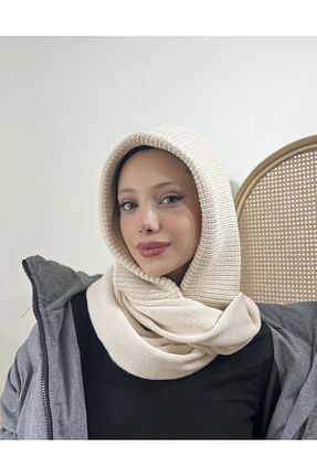 کلاه پشمی بژ زنانه اکریلیک Rimel Moda - کد 790283872